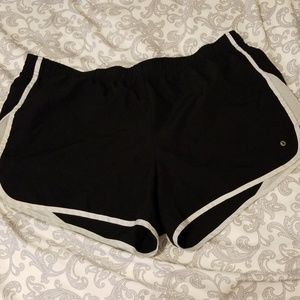 Black and White Athletic Shorts